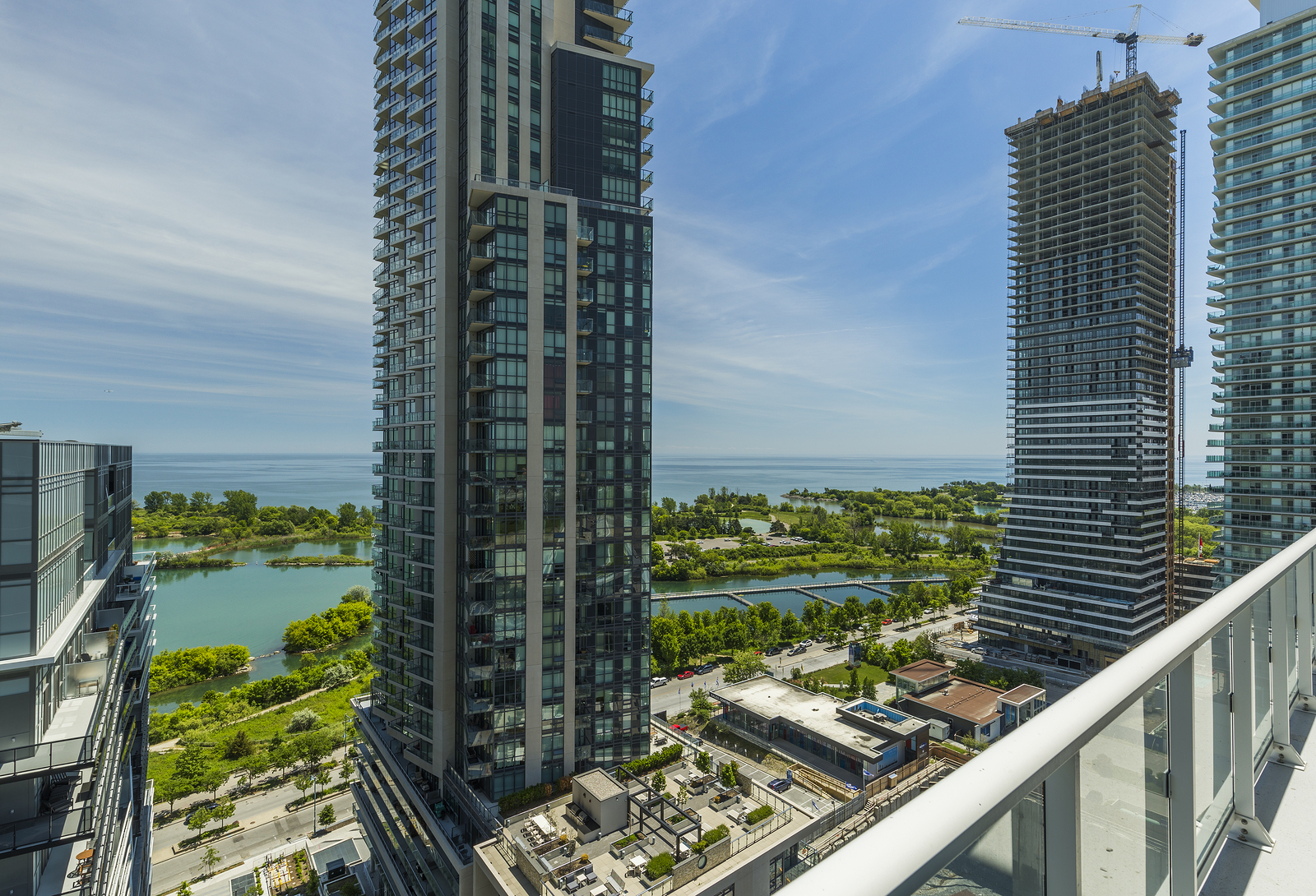 Residential Buildings In Downtown Toronto On The Lake Shore Of O